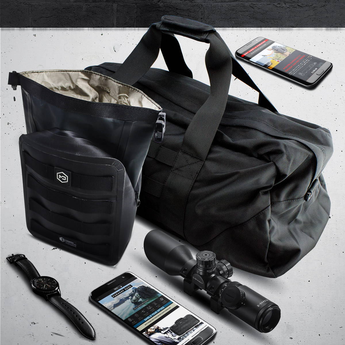  WEIGUZC Waterproof MOLLE Dry Bag - Tactical Backpack