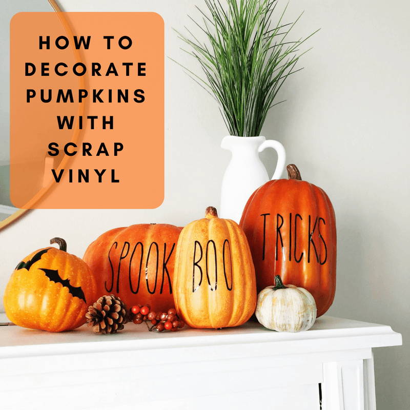 How To Decorate Pumpkins With Vinyl Scraps Craftables