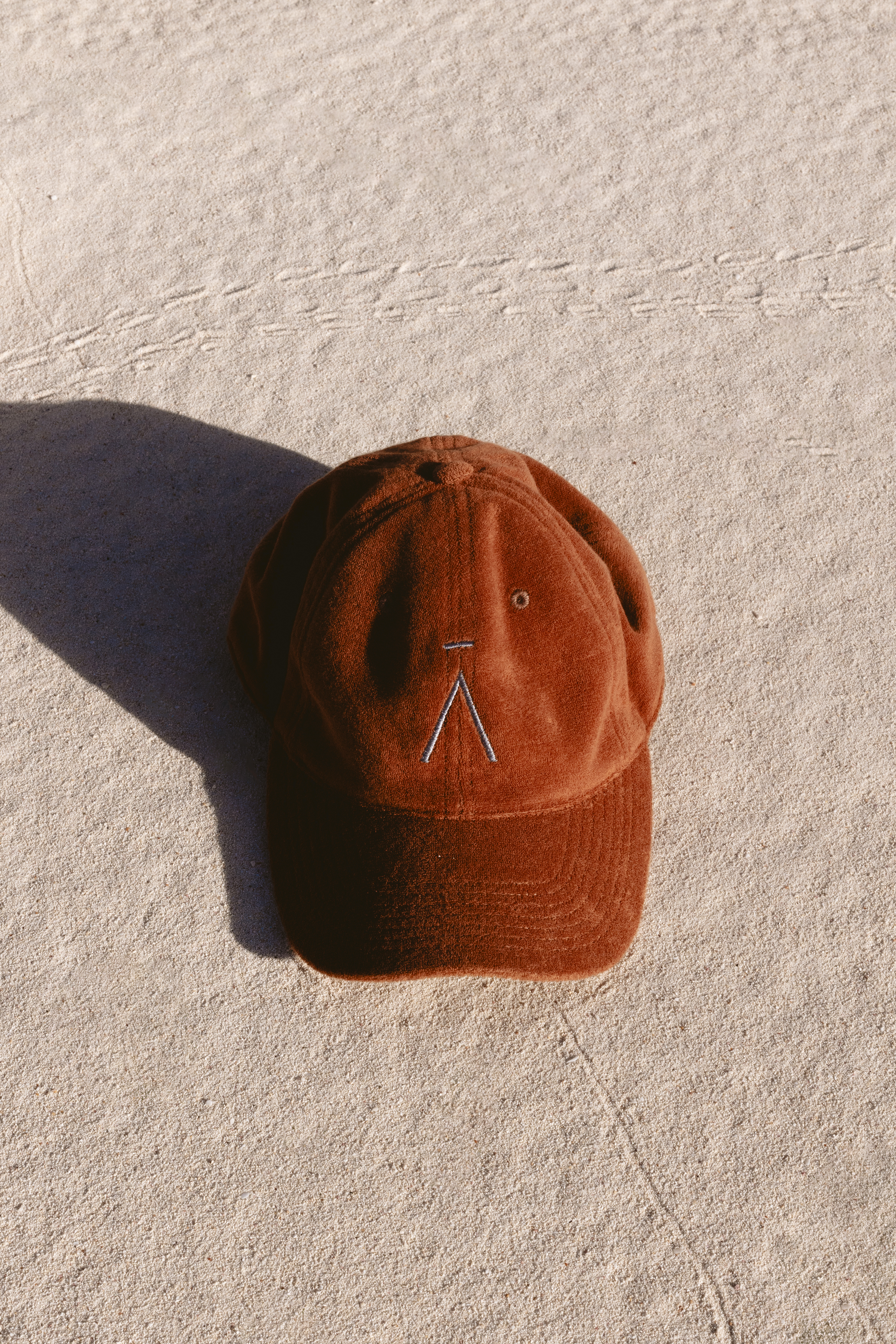 A Logo Towelling Cap - Rust