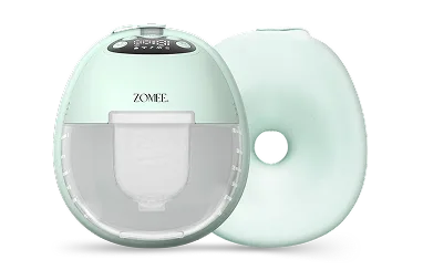 Mother's Nature™ W1 Warming Wearable Breast Pump front and back
