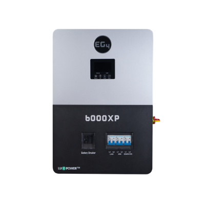 EG4 6000XP inverter on white background.