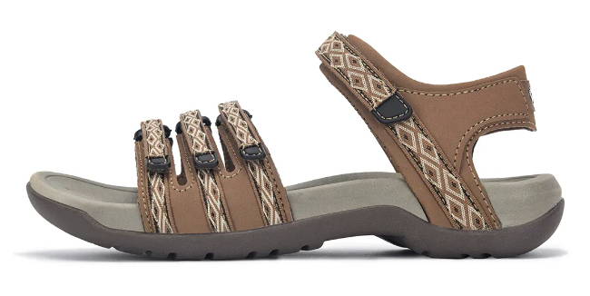 woman adventure sandals for camping