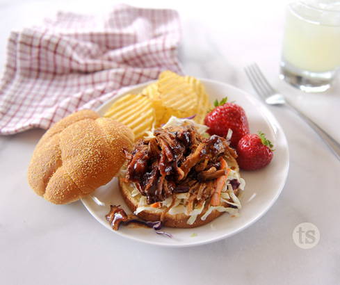 smoky bbq pork sandwiches