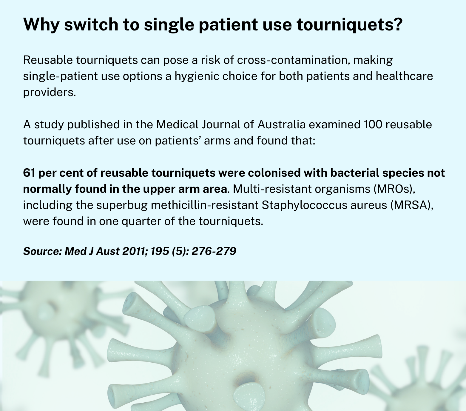 Why Switch to Single Patient Use Tourniquets?