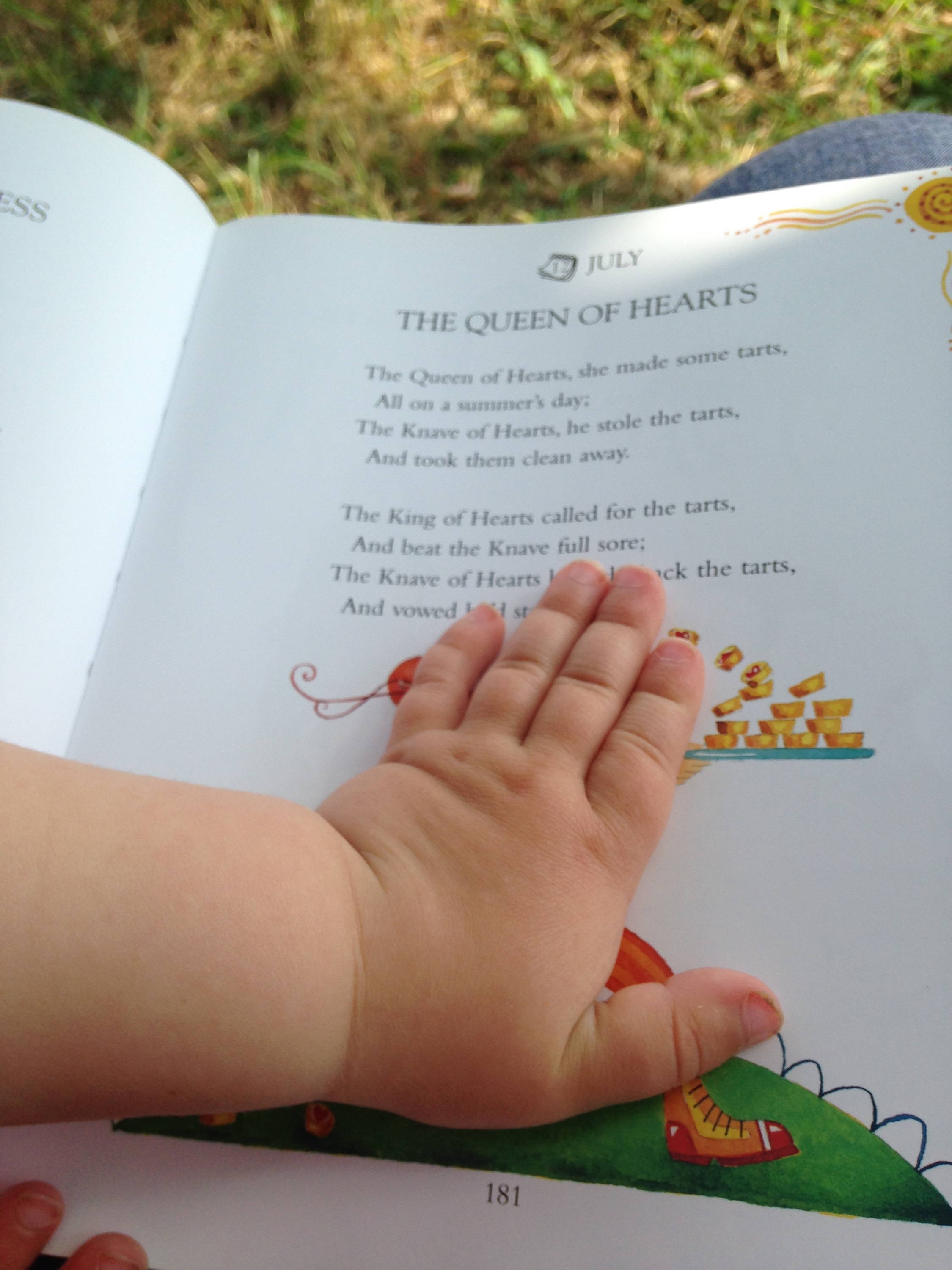 Baby Hand On Book