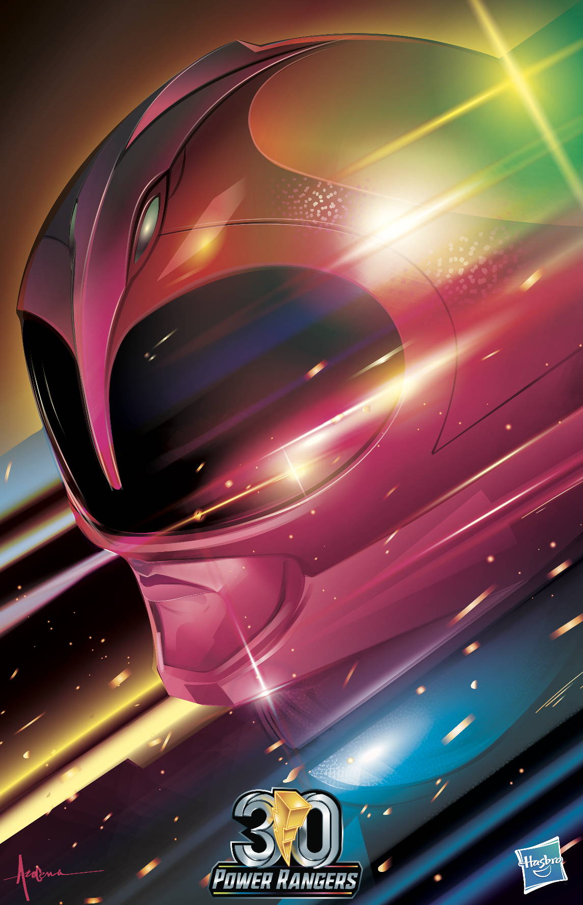 Mighty Morphin Power Rangers 30th Pink Ranger Digital Poster