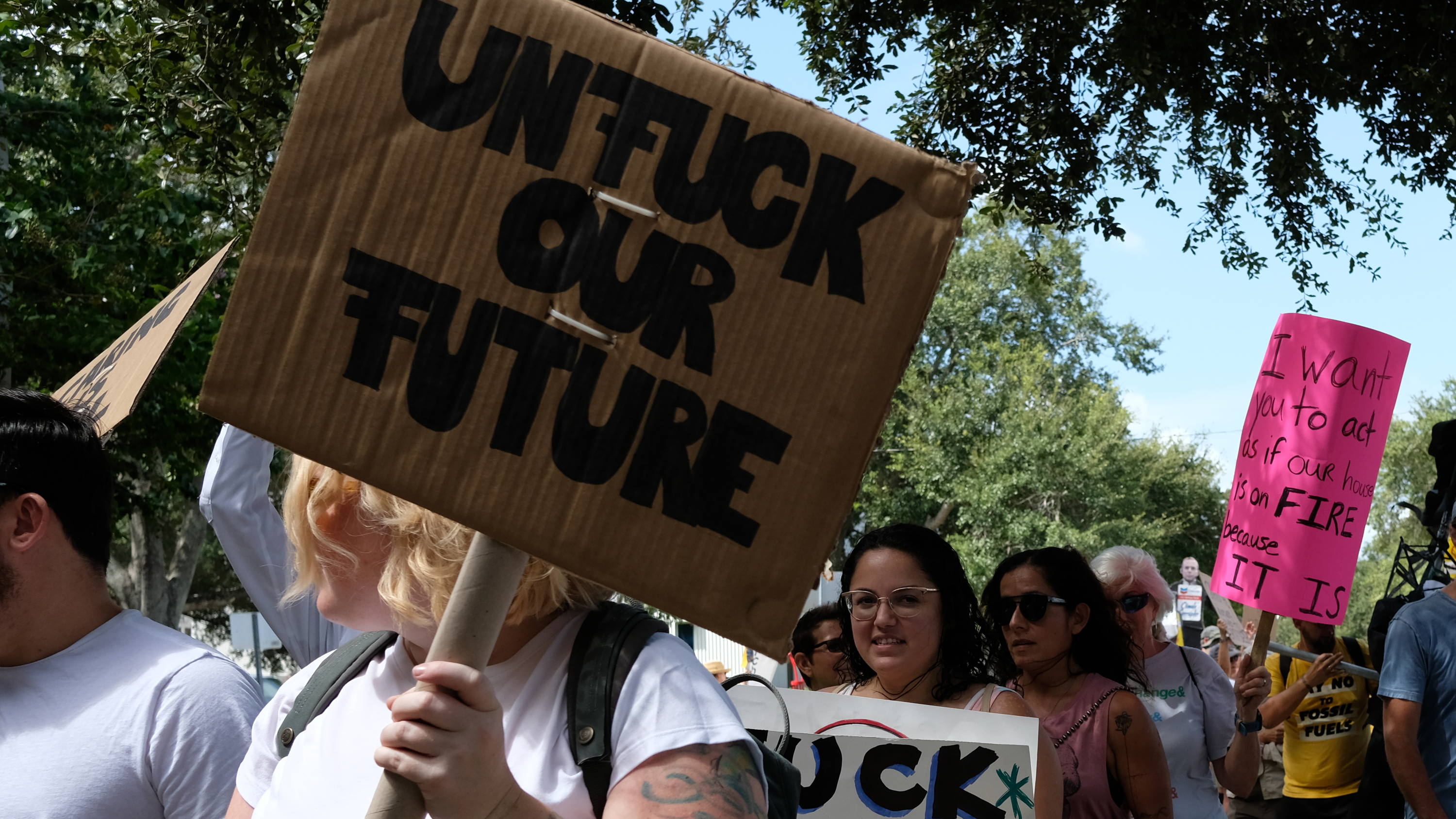 Climate Strike in St. Petersburg Florida Activists Marching For An End To Climate Crisis