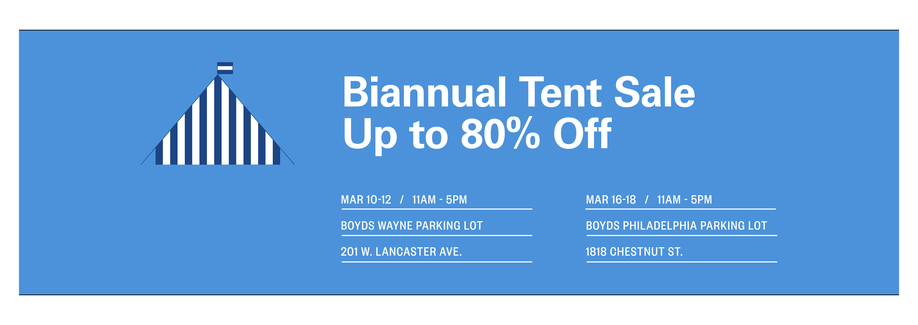 Tent Sale - Up to 80% Off