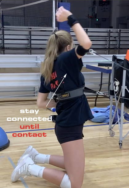 volleyball scap load until contact