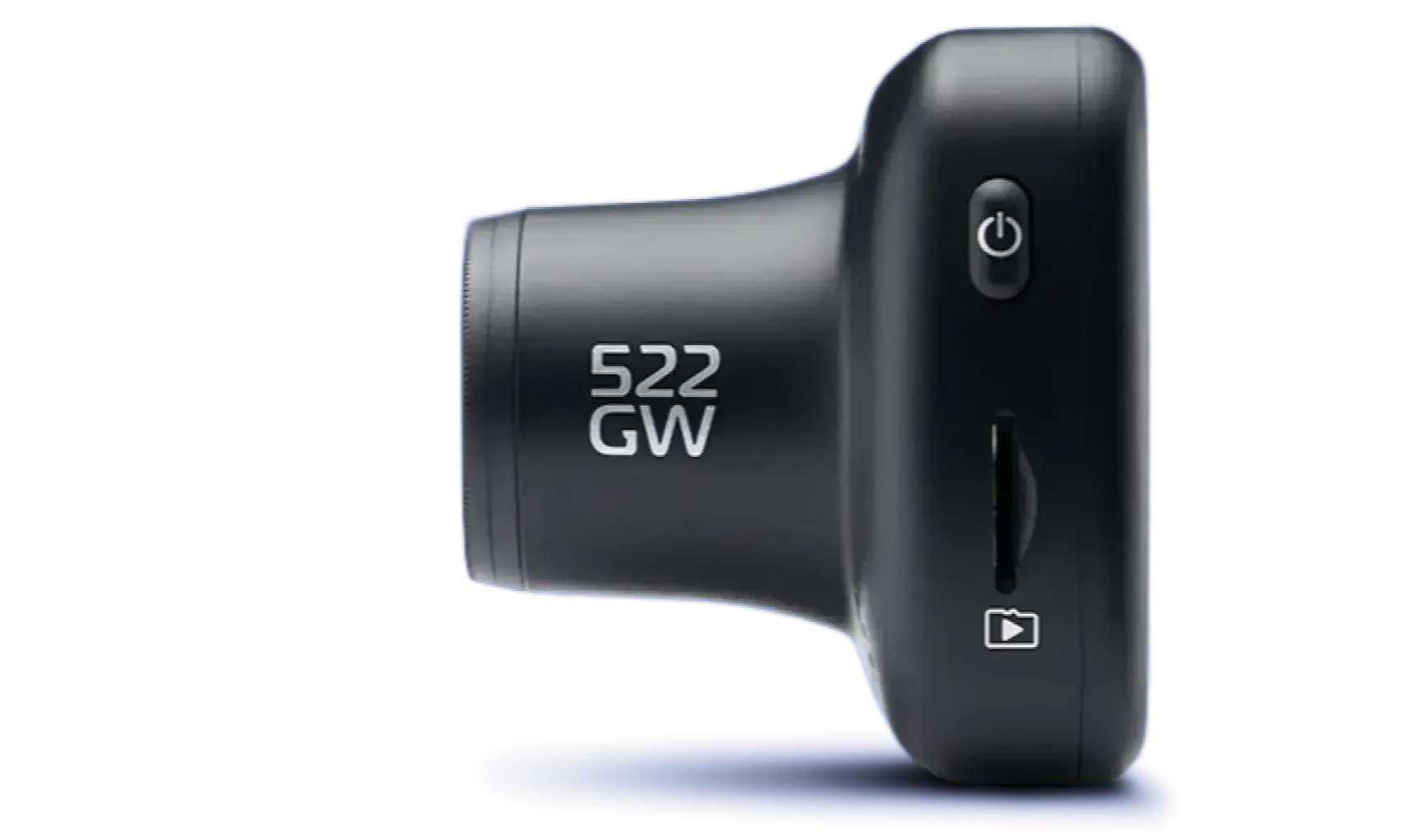 Black camera lens with model number 522 GW displayed on the side.