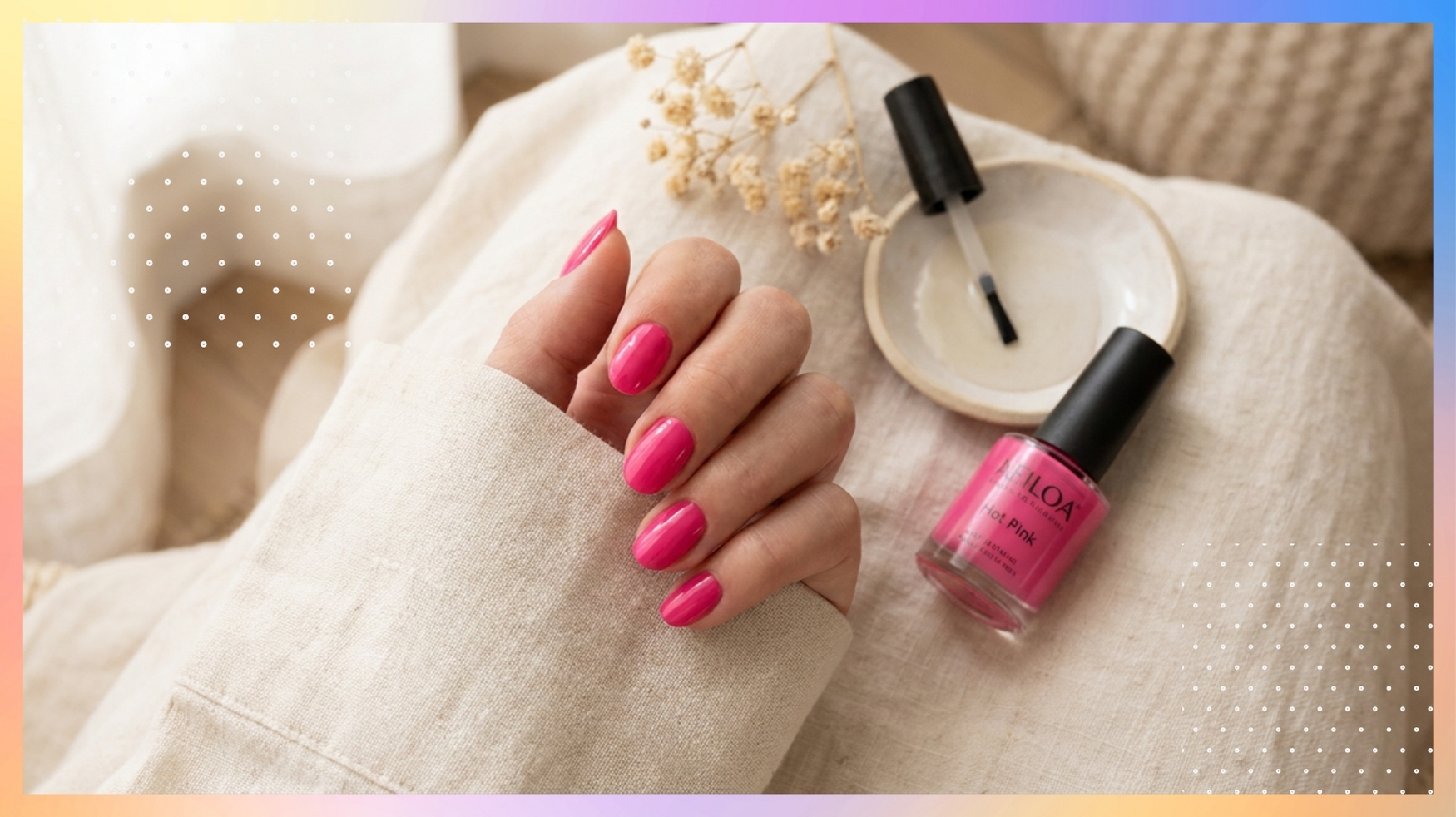 Editorial visual for the section: Hot Pink Nails
