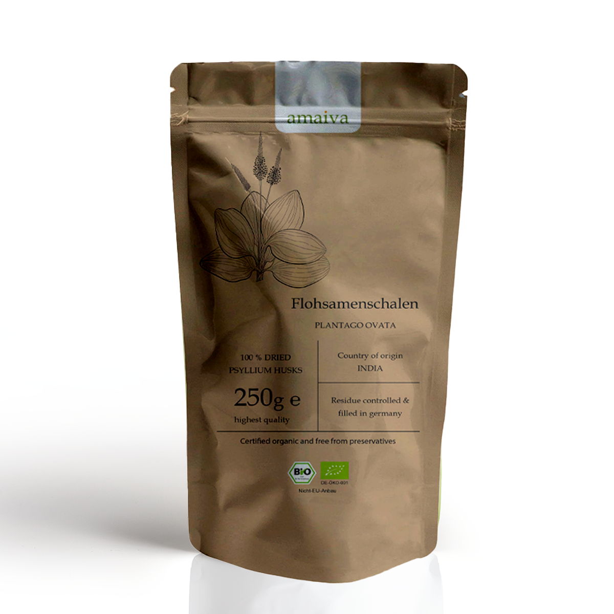 Tüte 250g Flohsamenschalen