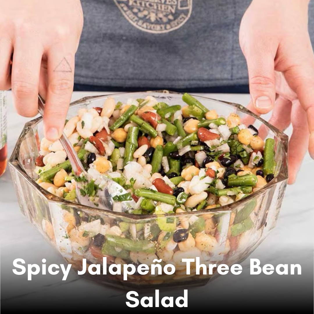 Spicy Jalapeno Three Bean Salad Recipe