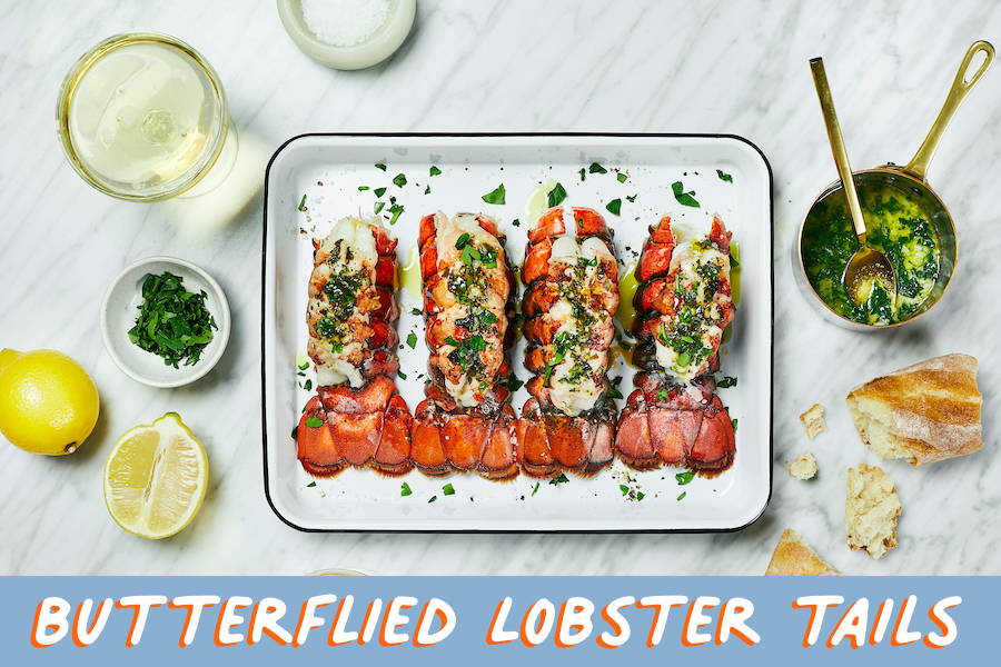 Butterflied Lobster Tails recipe
