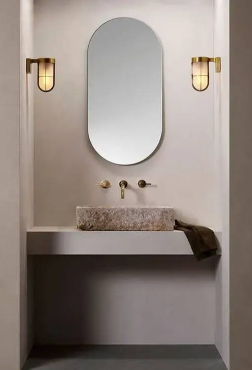 Brass Nautical Style Bathroom Design Lighting Wall Light