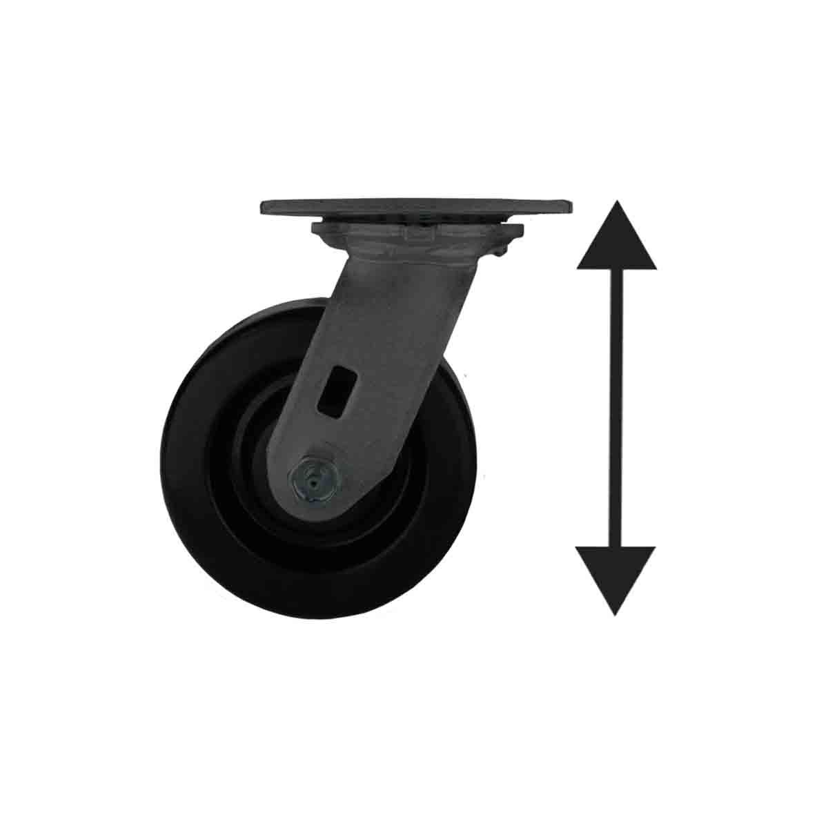 Swivel & Rigid plate casters designed for heavy duty applications & demanding applications