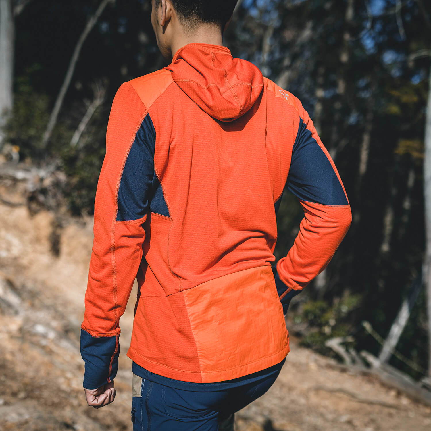 NORRONA（ノローナ）/ビティホーン アルファフーディシャツ/オレンジ/MENS