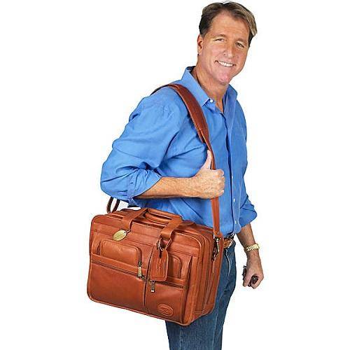 The Jumbo | Extra Large Leather Briefcase for Men for 17 Inch Laptops