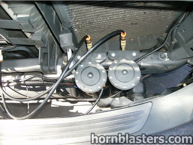 Train horn kit fitment and hardware detail on Jon's 2006 Dodge Ram 1500