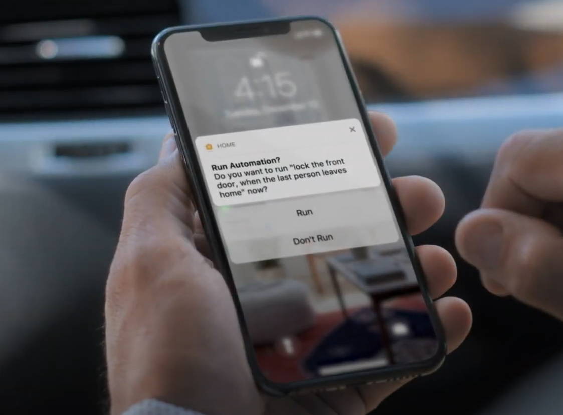 image of app screen to lock door lock