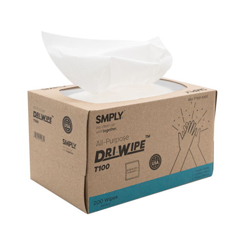 DRI-WIPE T100 boxed wipes