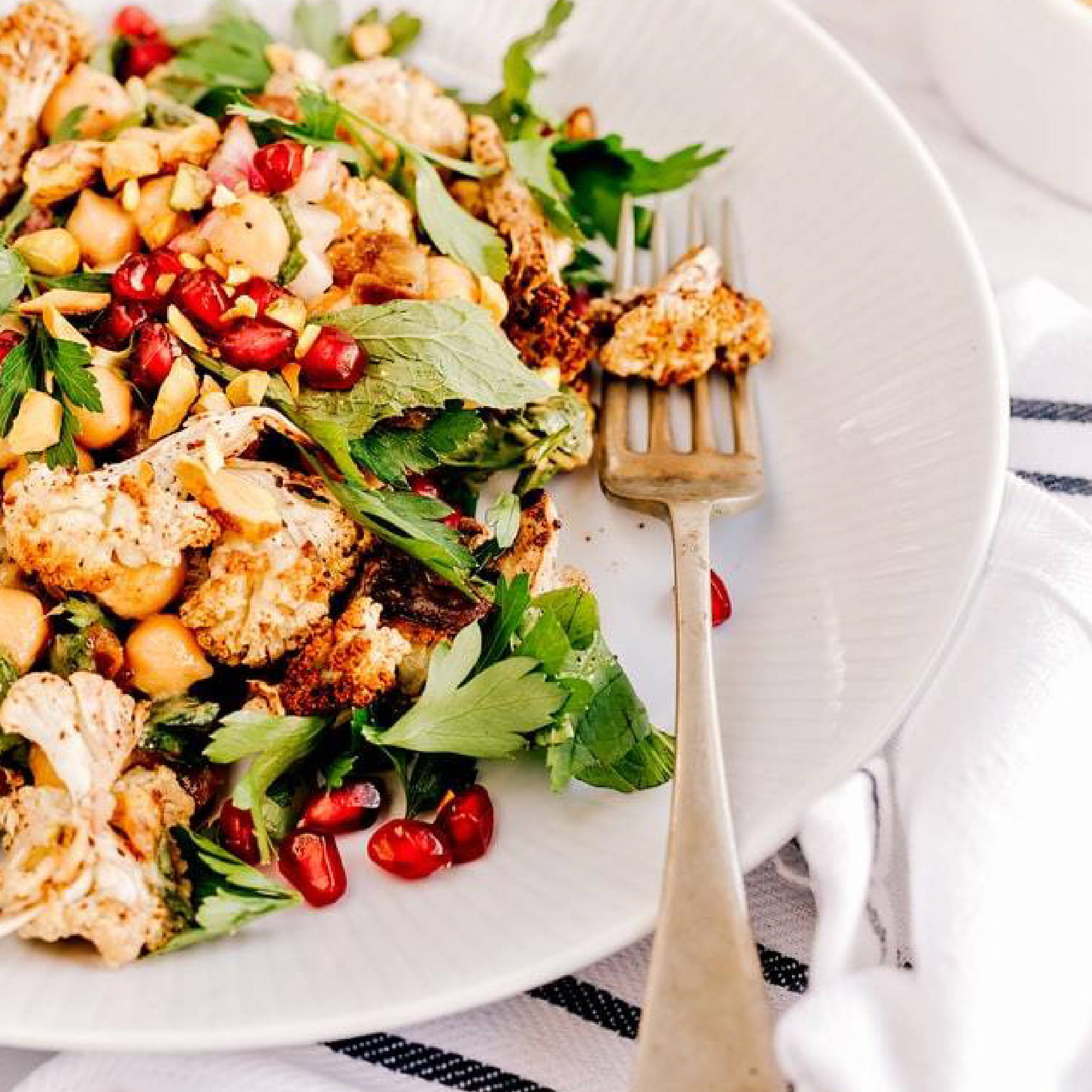 Cauliflower, Pomegranate & Parsley Salad