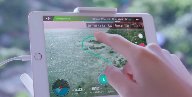 In Trace Mode users can easily trace a path for their drone to follow autonoumsly