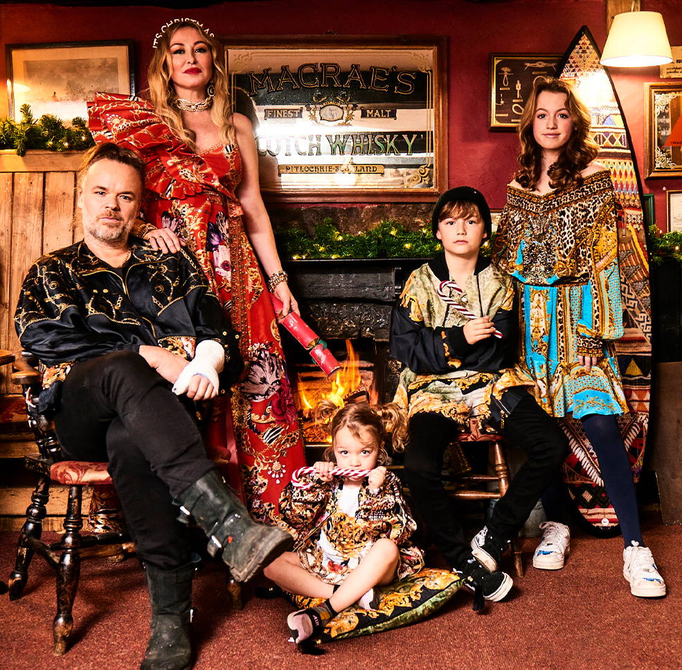 CAMILLA Franks and family wearing various CAMILLA prints and styles