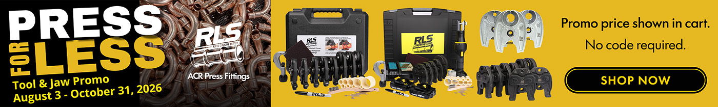 RLS Press for Less Promo 2026 - Shop discounted press tools and jaws