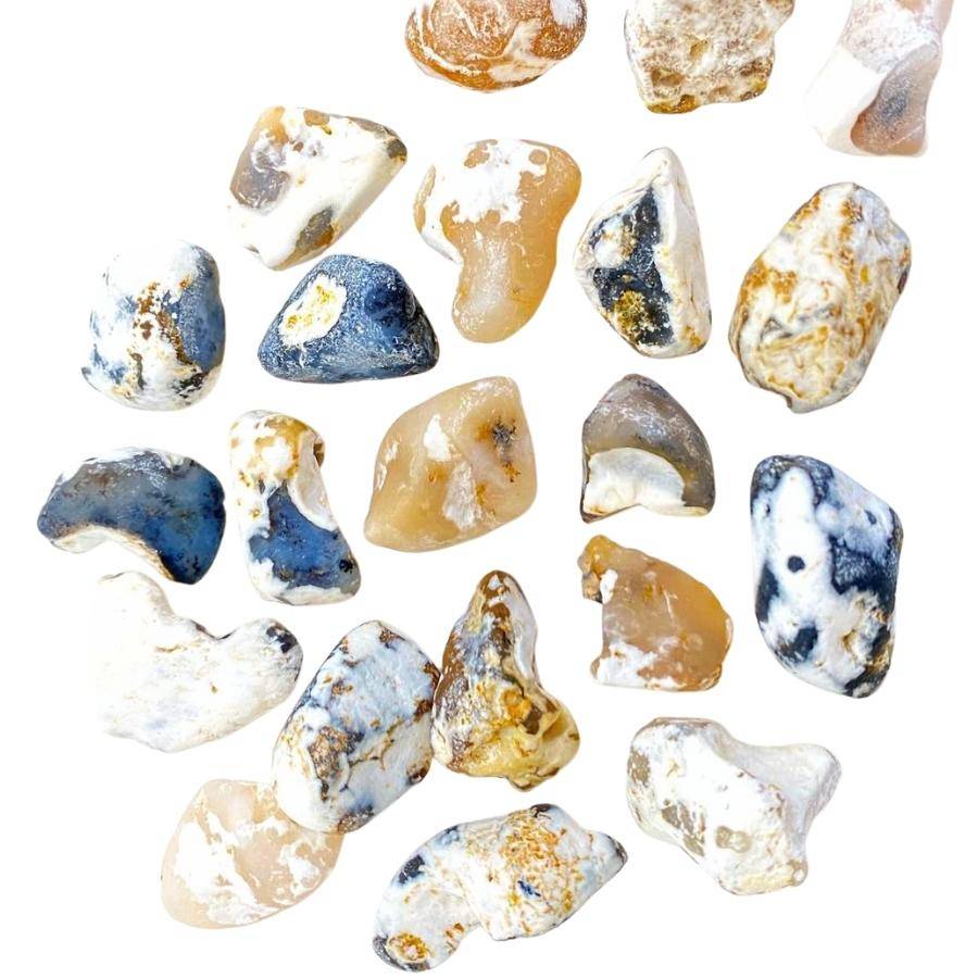 raw dendritic agate stones