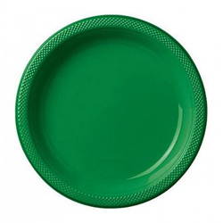 Image of festive green plates. Shop all festive green party supplies.
