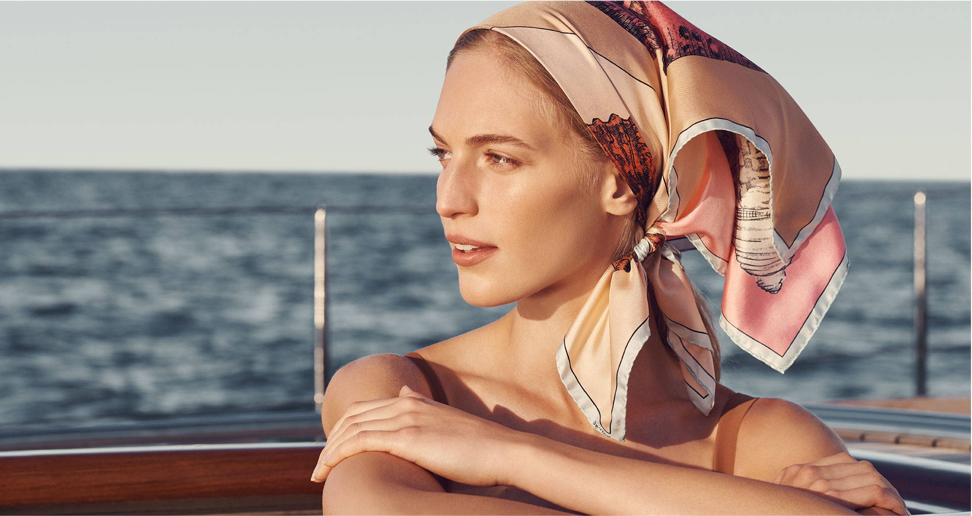 Oroton Great Barrier Reef Scarf Silk