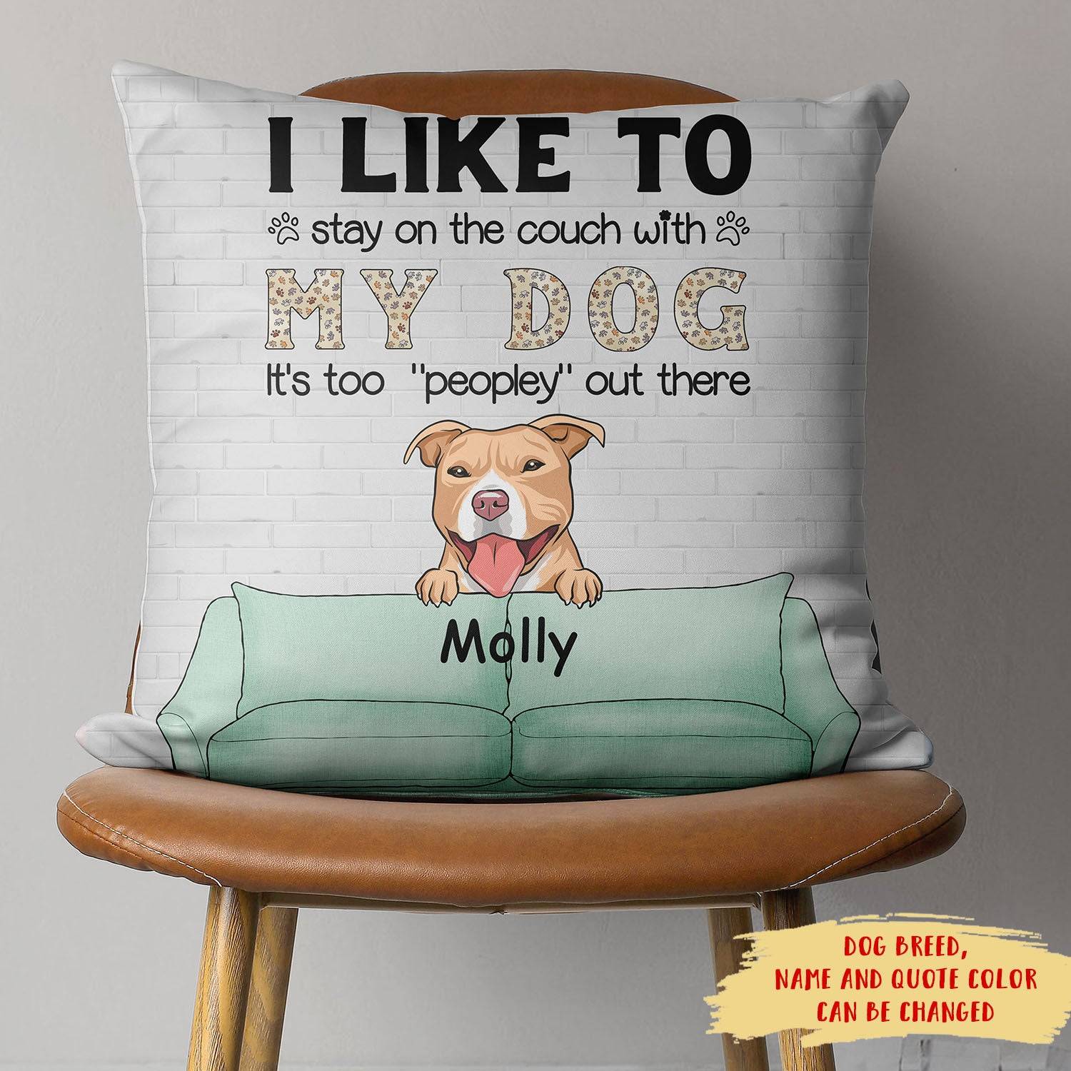 personalized dog pillow