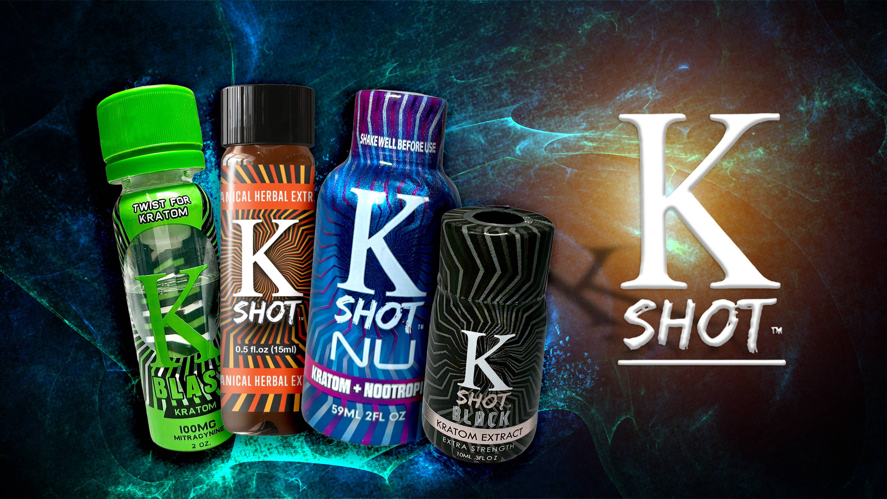 K Shot Sampler Pack K Shot Nu, K Blast, K Shot, and K Shot Black