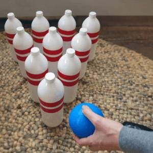 Father's Day Games - Bowling Using Water Bottles