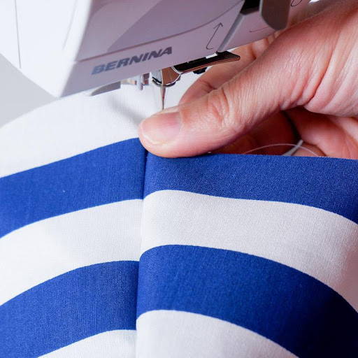 nicely align stripes across seams when sewing