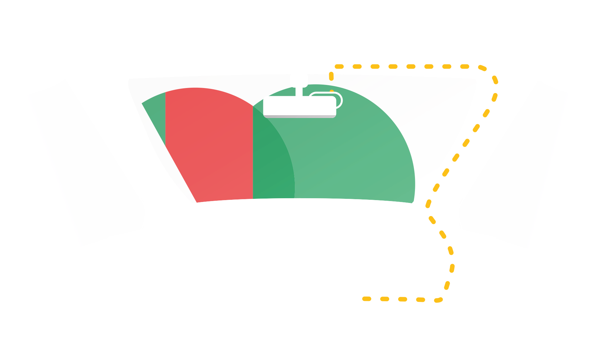 Illustration of a car's interior layout and design elements.