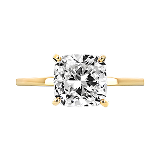 Cushion cut lab grown diamond