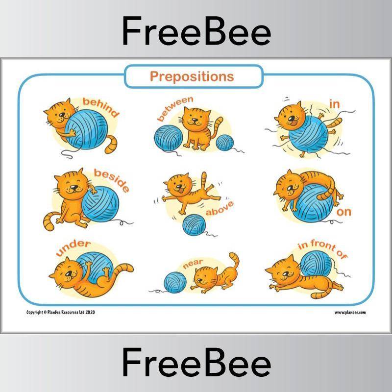 Free Prepositions poster