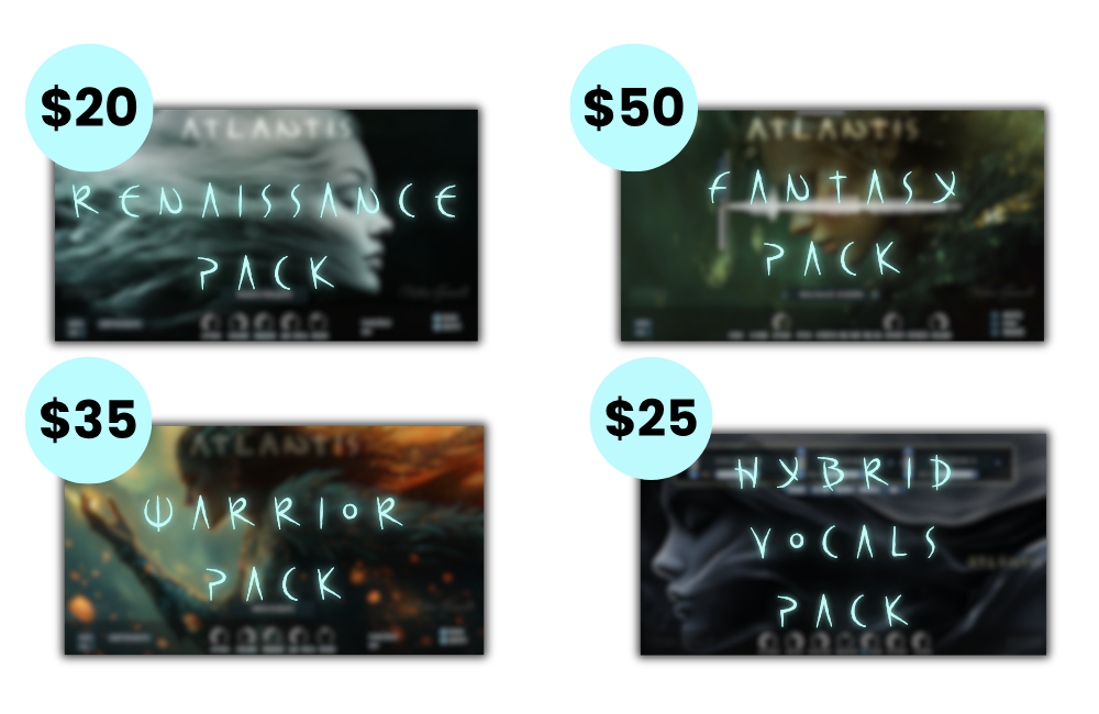 Zero-G Atlantis Packs GUIs