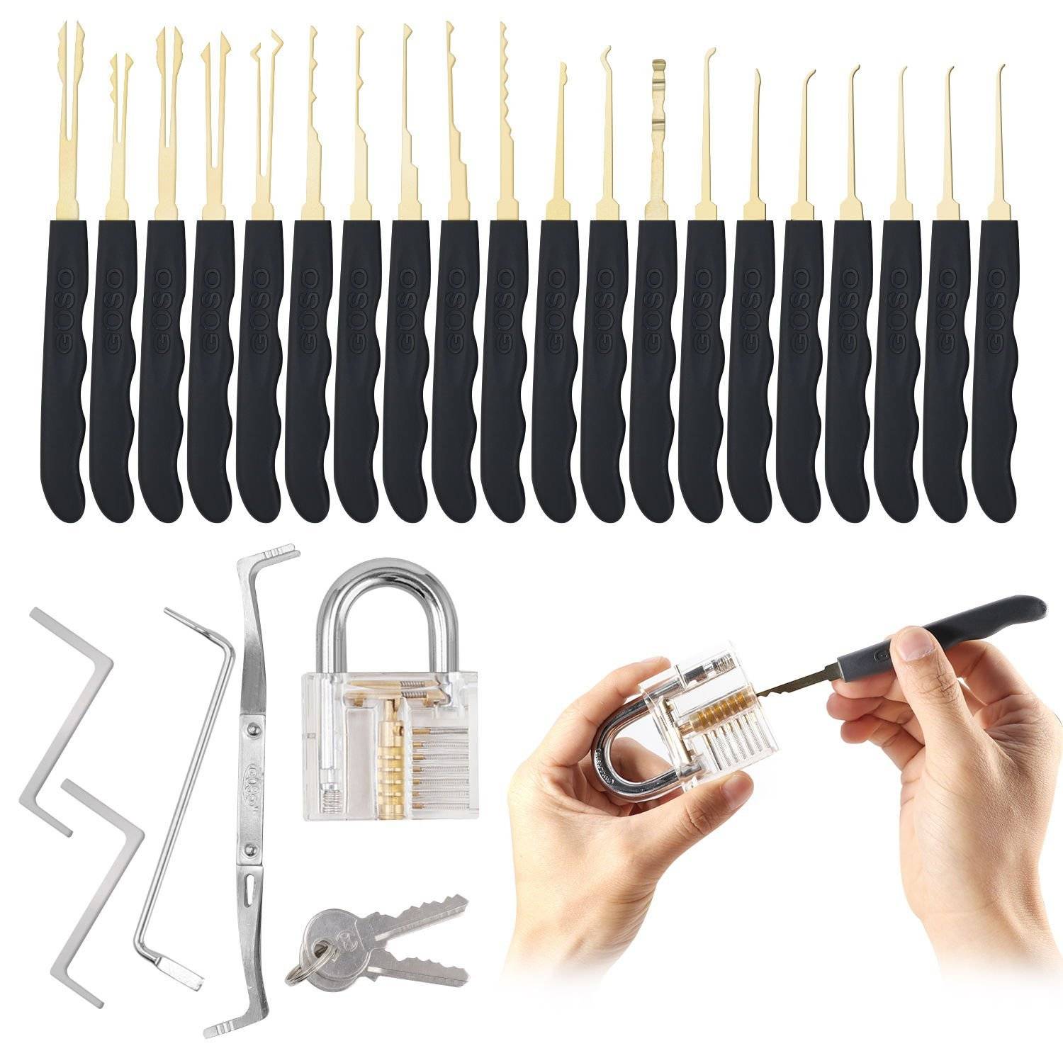Goso Lock Pick Set with tension tools