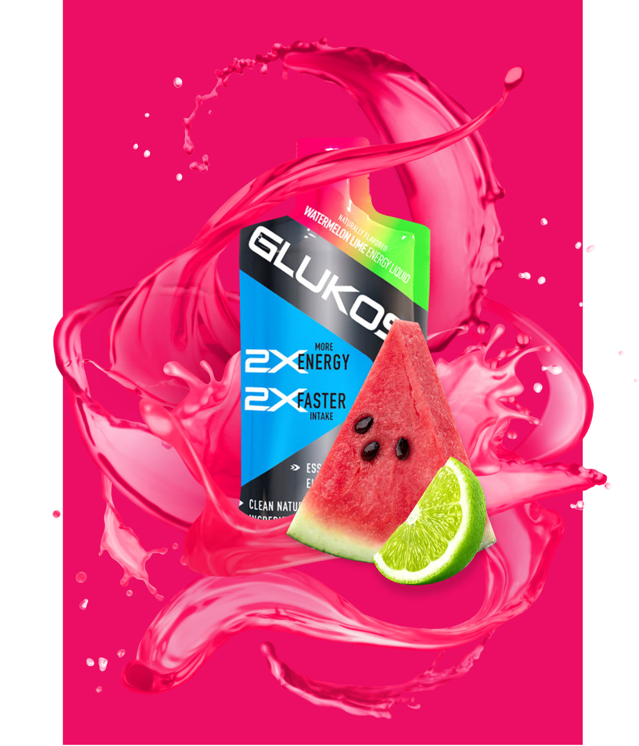 Watermelon Lime Energy Liquid Gel Packs