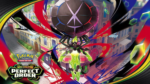 The artwork for the Pokémon TCG set Perfect Order
