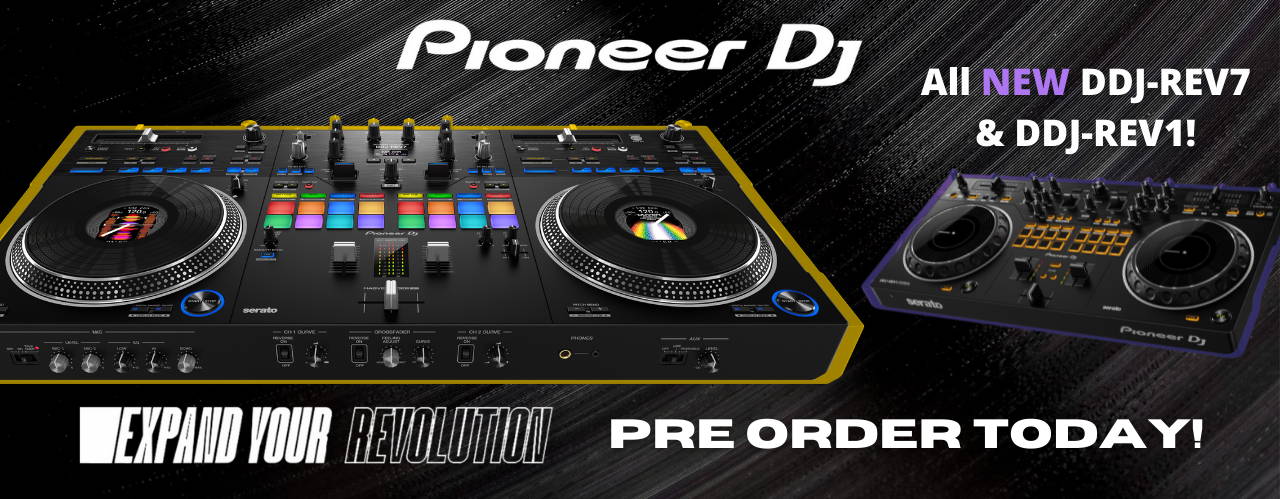 Pioneer DJ DDJ-REV7 & DDJ-REV1 Pre-Order Banner