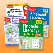 Four workbooks on financial literacy for children.