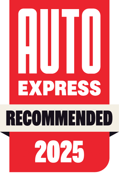 Auto Express Recommended 2025 badge logo.