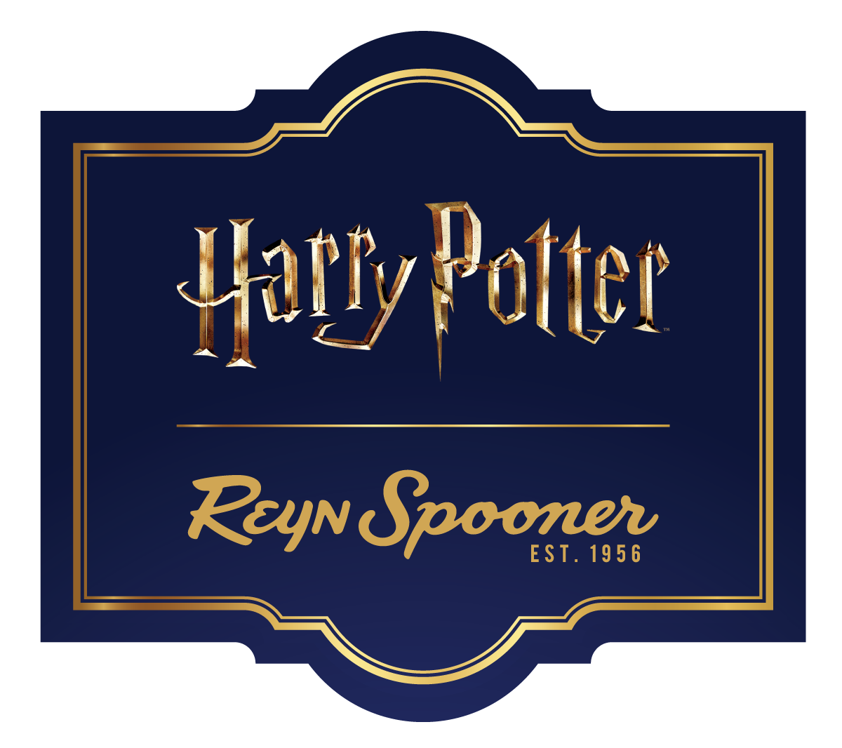 Harry Potter logo with Reyn Spooner branding established in 1956.