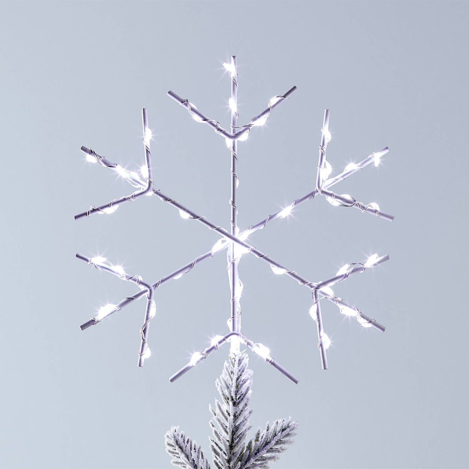 Snowflake LED tree topper