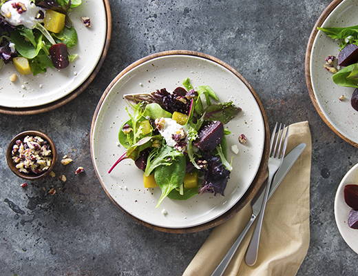 Gold and Red Beet Salad with Horseradish