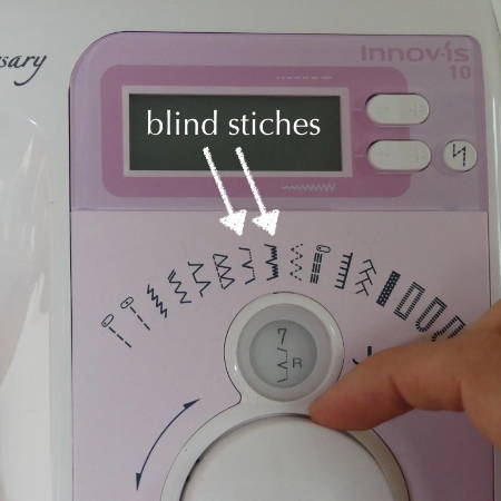 Blind Hem Stitch on Sewing Machine